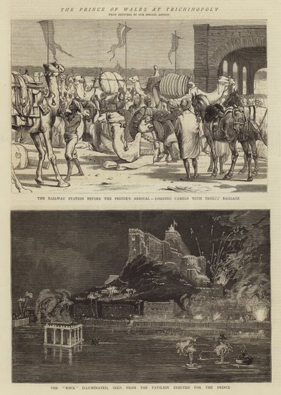 El Príncipe de Gales en Trichinopoly de Alfred Chantrey Corbould